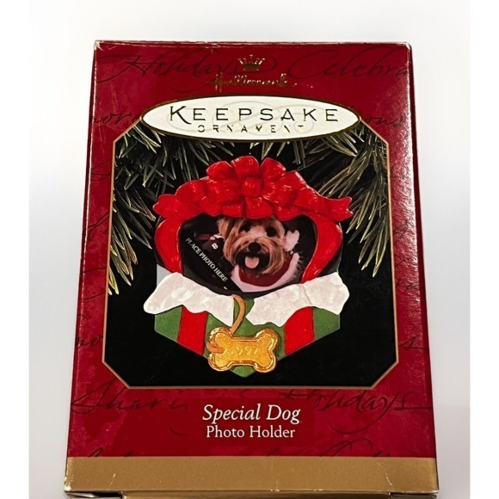 Hallmark Keepsake Ornament "Special Dog" Photo Holder 1997 Christmas‎ Tree Decor